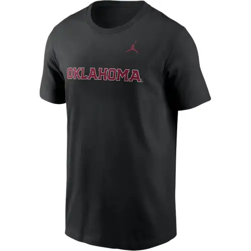 JORDAN Oklahoma Sooners Primetime Wordmark Men's JORDAN College T Shirt