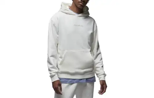 Jordan Sweatshirts Men's White Hooded Moderate Regular