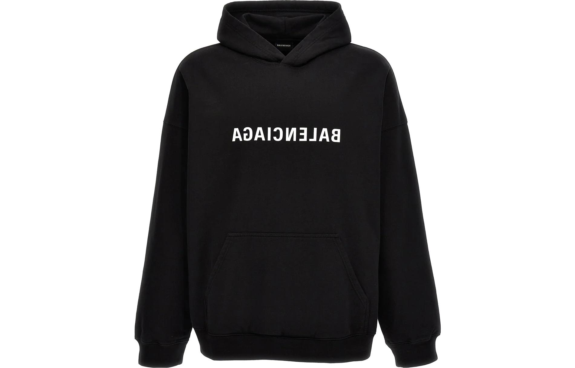 Мужские худи Balenciaga Balenciaga Logo (черный)