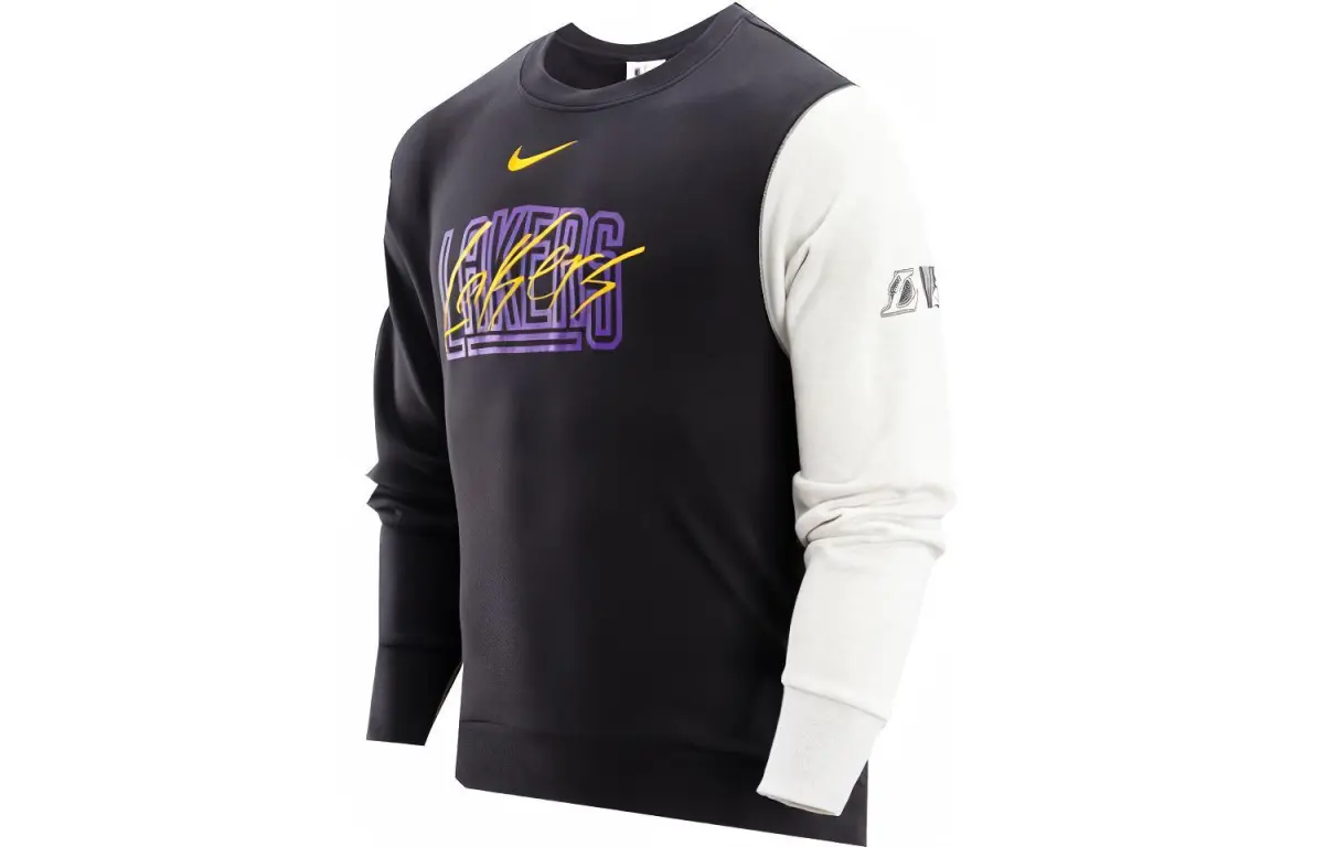 Nike Sweatshirts Men's Black Crew Neck Moderate Regular
