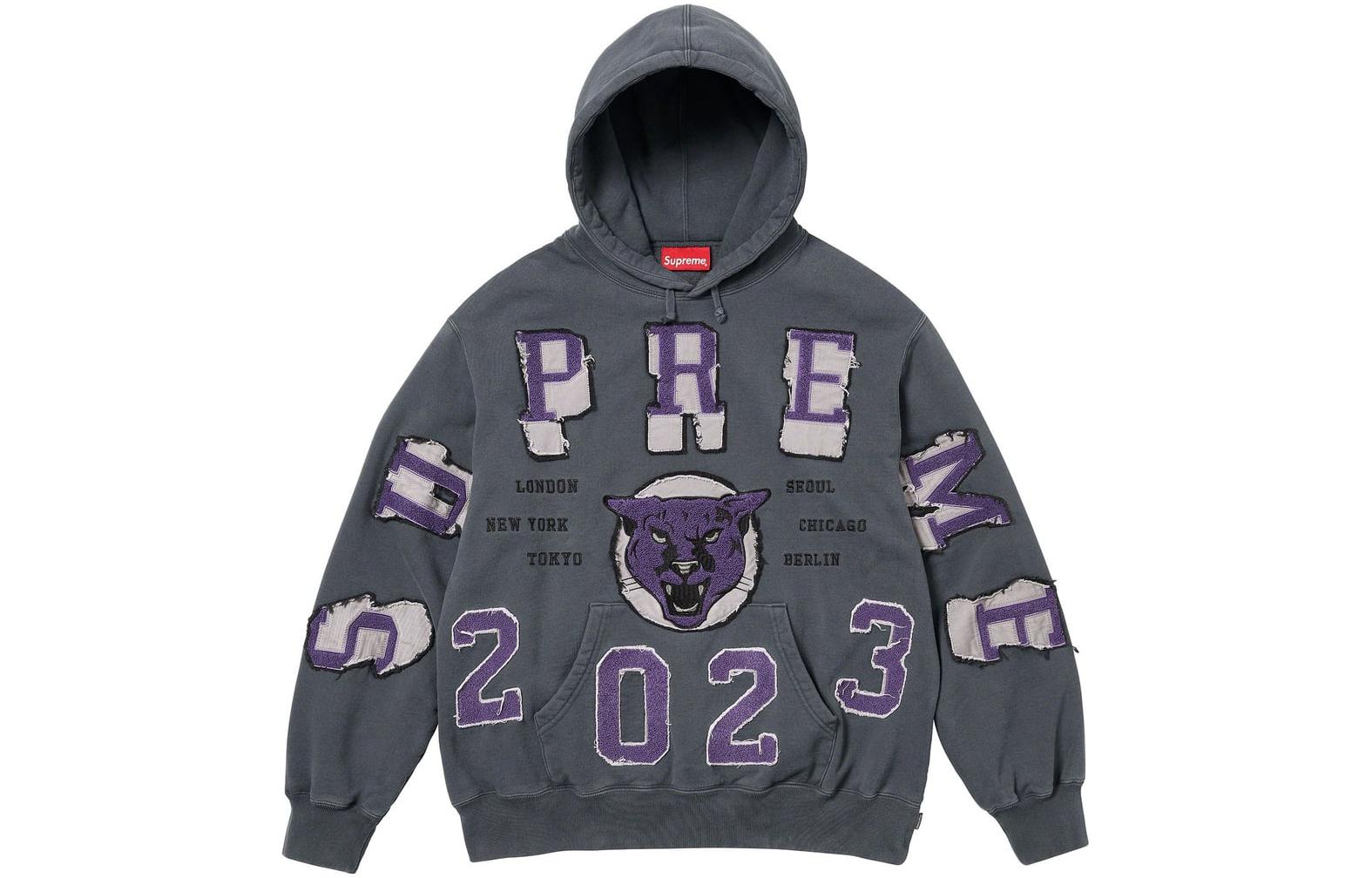 Худи Supreme Panther Hooded Sweatshirt (черное)