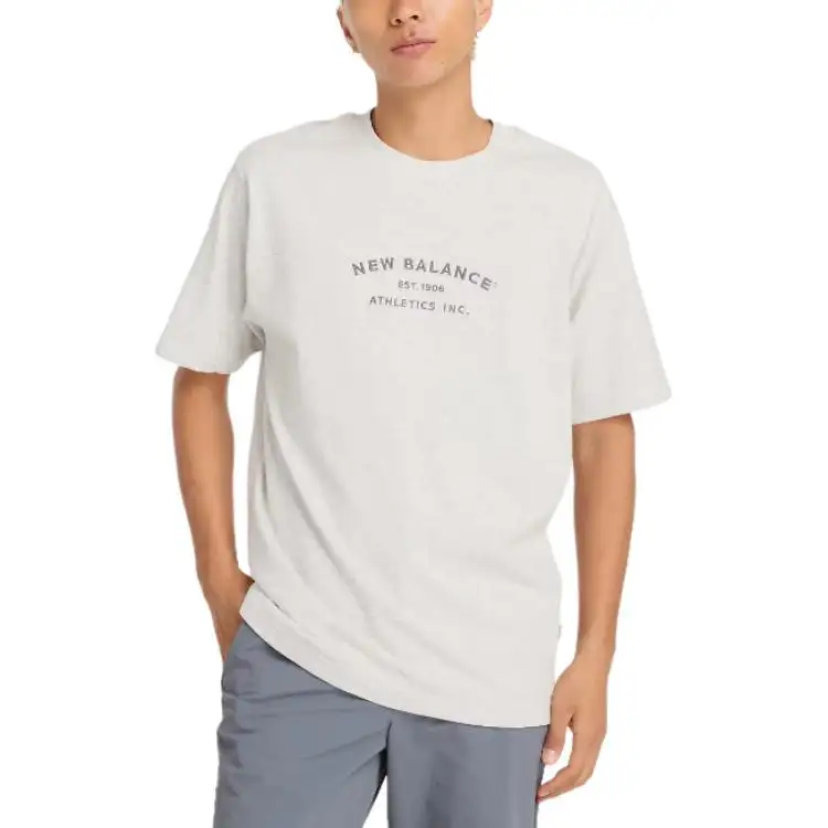 New Balance Athletics T Shirt Men's Gray