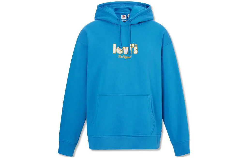Levi's Sweatshirts Men's Blue Hooded Moderate Regular