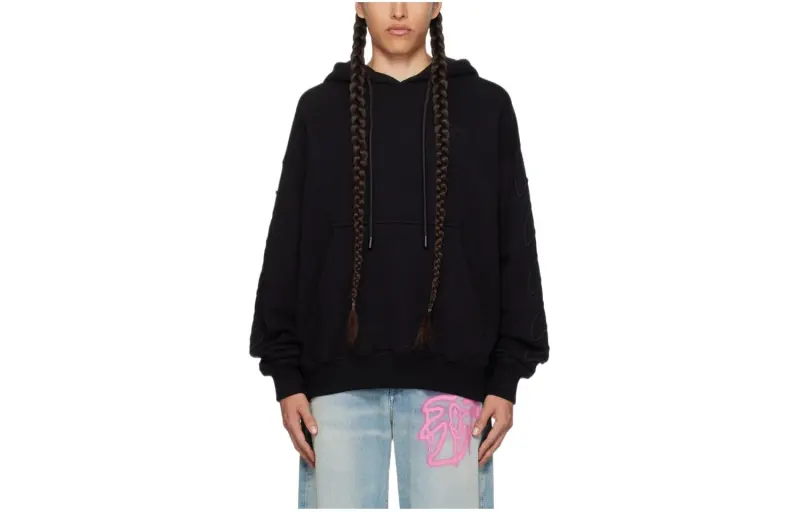 OFF WHITE Sweatshirt, Loose Fit Men's Black