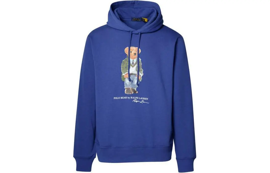 Ralph Lauren Bear Printed Drawstring Hoodie