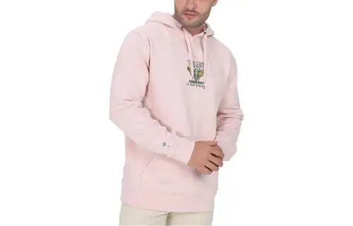 Vans Sweatshirts Men's Pink Hooded Moderate Regular