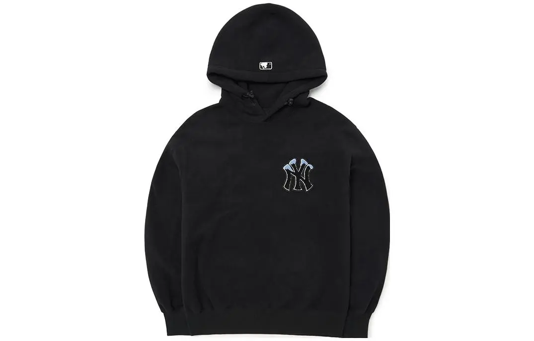 MLB New York Yankees Sweatshirts Unisex Black Hooded (Non-detachable) Moderate