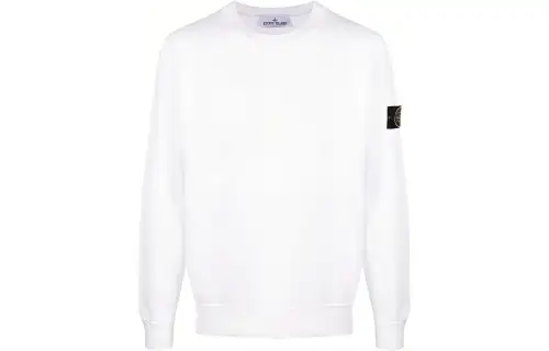 STONE ISLAND Logo Patch Crewneck Sweatshirt