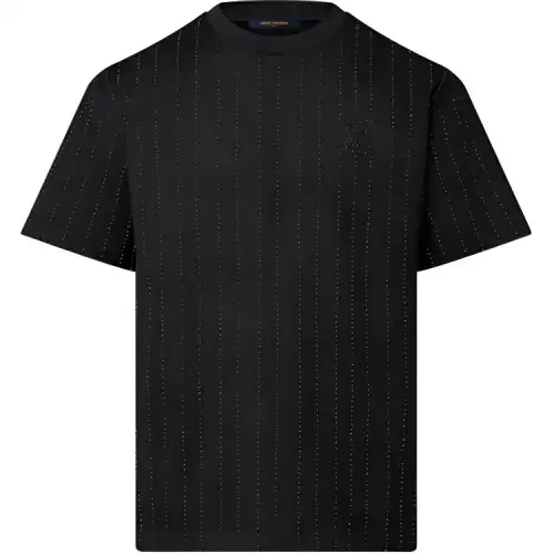 LOUIS VUITTON Crystal Embellished Cotton T-Shirt
