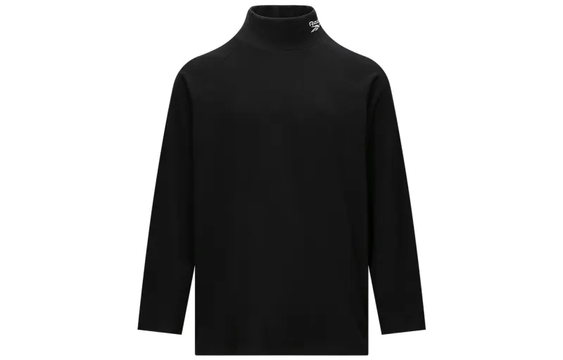 Reebok T Shirts Unisex Black Crew Neck Moderate Straight Fit