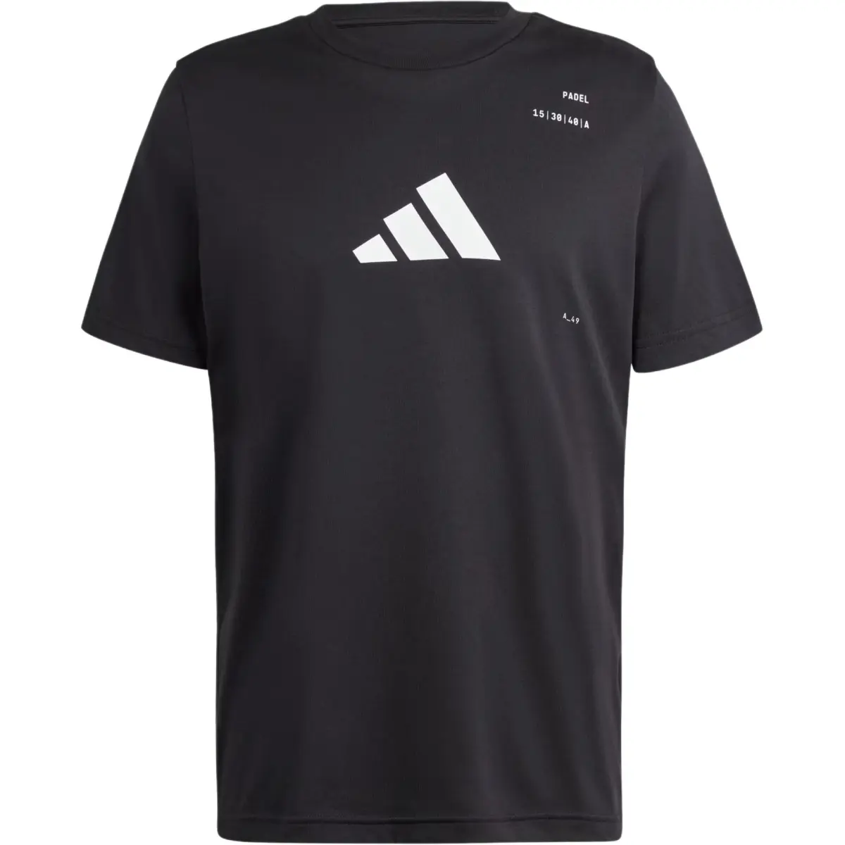 Adidas T-Shirts Men's Black Crew Neck Moderate
