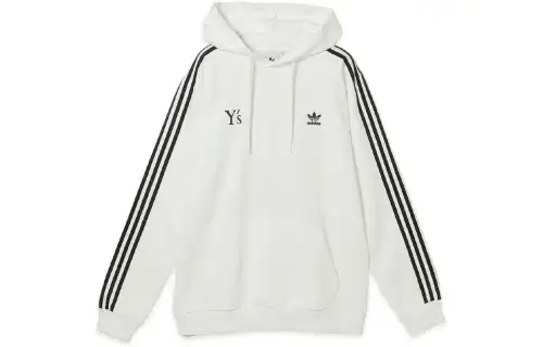 Adidas Originals X Yohji Yamamoto Adidas Originals X Y's Sweatshirts Unisex White Hooded Moderate Regular