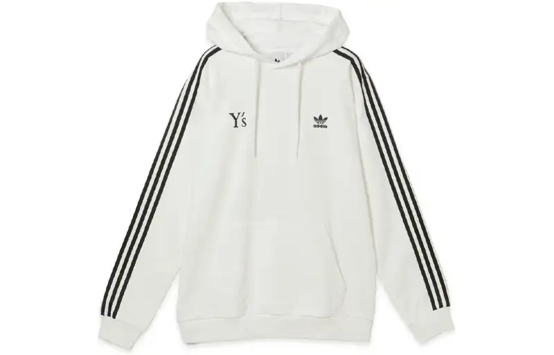 Adidas Originals X Yohji Yamamoto Adidas Originals X Y's Sweatshirts Unisex White Hooded Moderate Regular