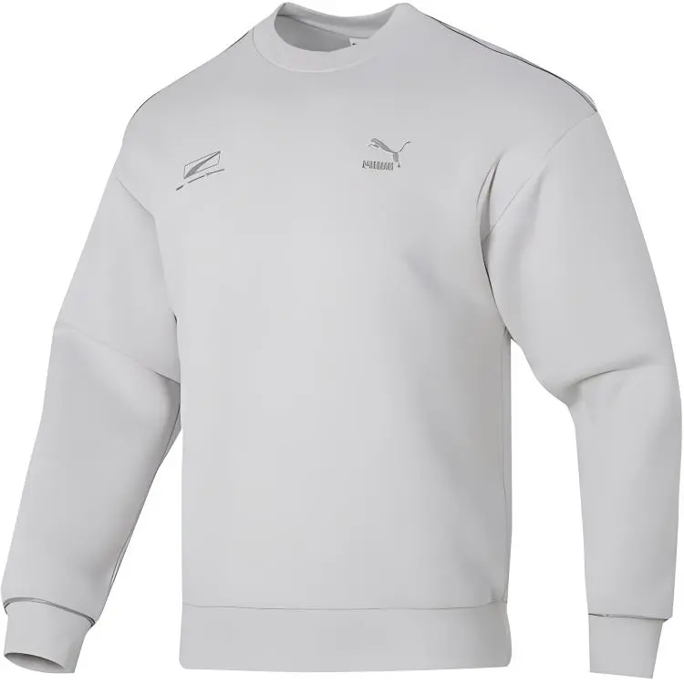 PUMA Sweatshirts Unisex White Crew Neck Moderate Other