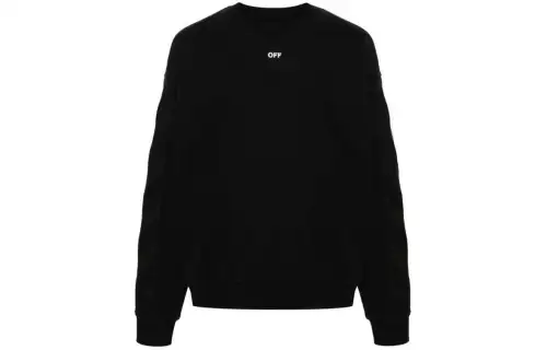 OFF-WHITE Diag-stripe cotton sweatshirt