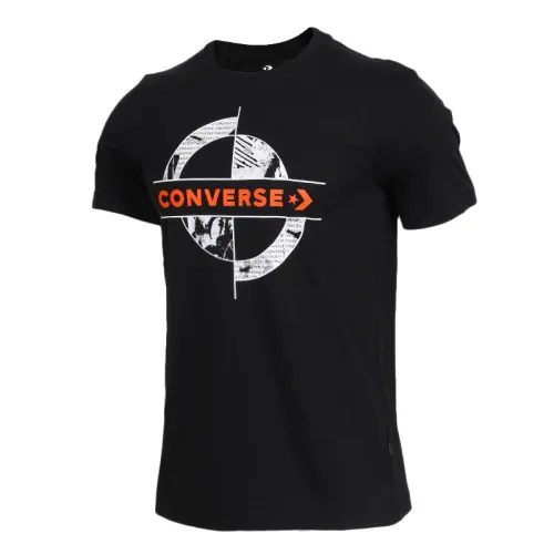 Converse Moisture Wicking Crew Neck Print Short Sleeved T Shirts Men's