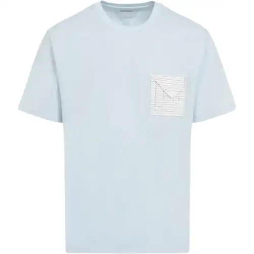 Bottega Veneta Logo Embroidered Crewneck T Shirt