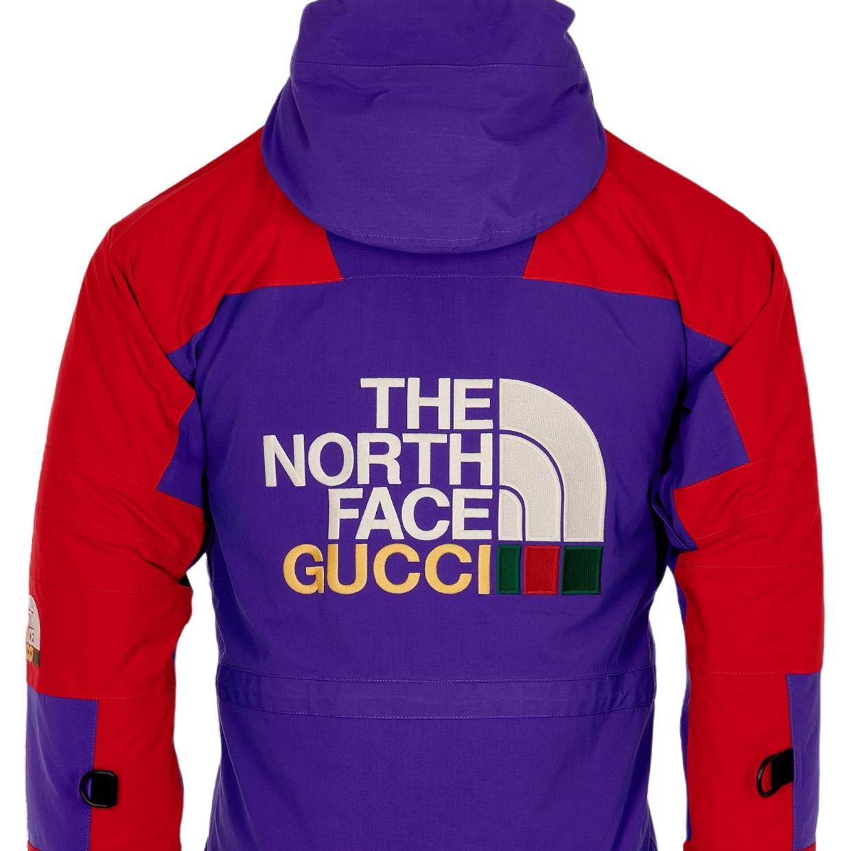 Женская куртка Gucci x THE NORTH FACE (фиолетовая) — фото 3
