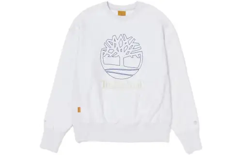 Timberland FW23+81 3 Sweatshirts Unisex White Gray Crew Neck Moderate Regular