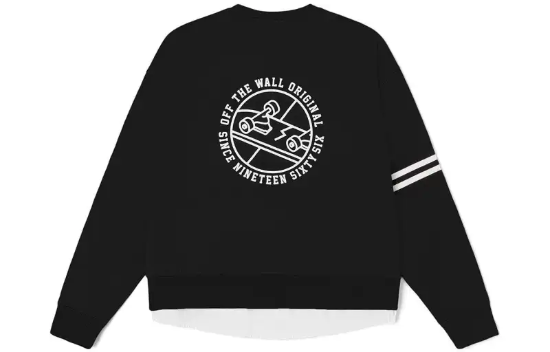 Vans Sweatshirts Unisex Black Crew Neck Moderate Regular