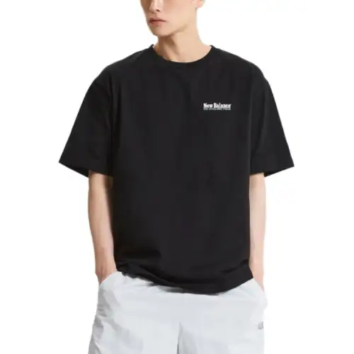 New Balance UNI FLYING Boston T Shirt Unisex 19 Black