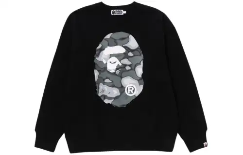 Bape Liquid Camo Ape Head Relaxed Fit Crewneck