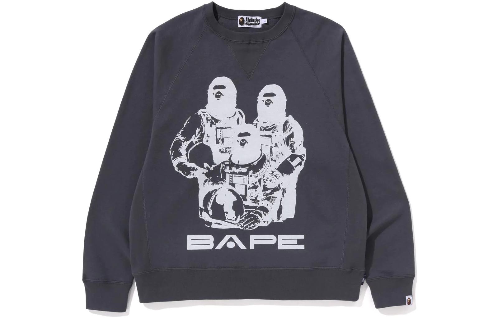 Bape Relaxed Fit Space System Crewneck