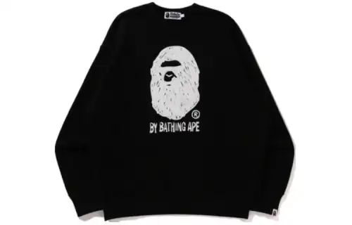 A BATHING APE Sweatshirts Men's Crew Neck Moderate Regular