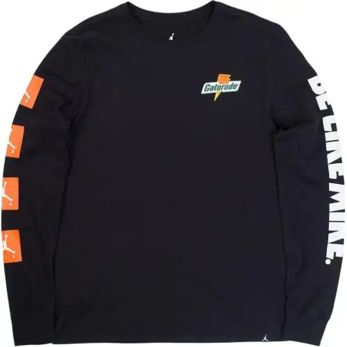 Jordan T Shirts Men's Black Crew Neck Moderate Straight Fit