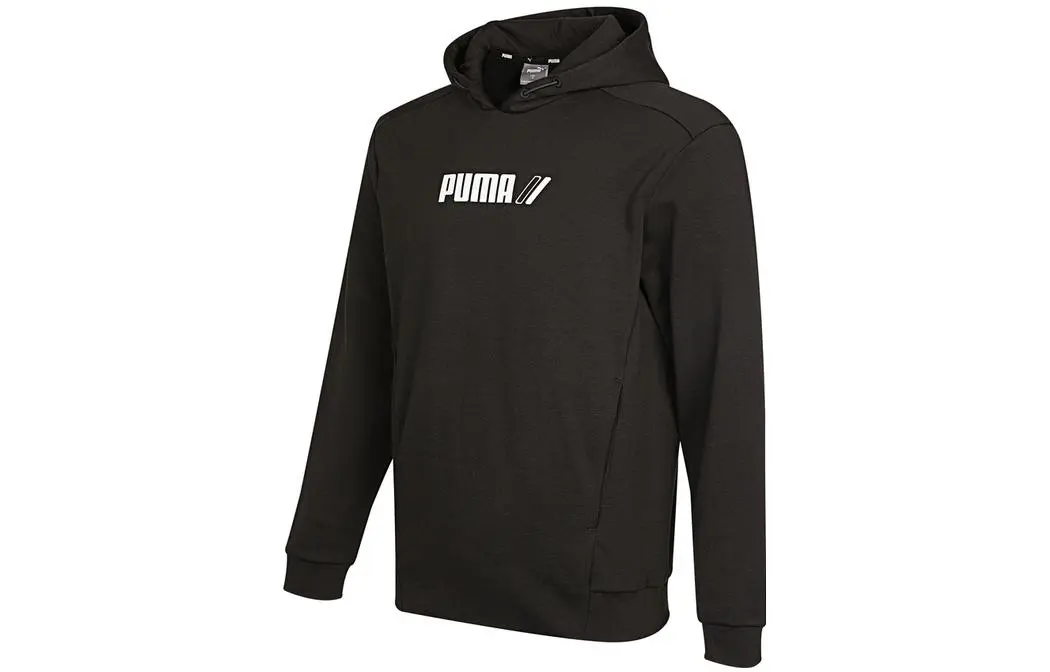 PUMA Sweatshirts Men's Black Hooded (Non-detachable) Moderate
