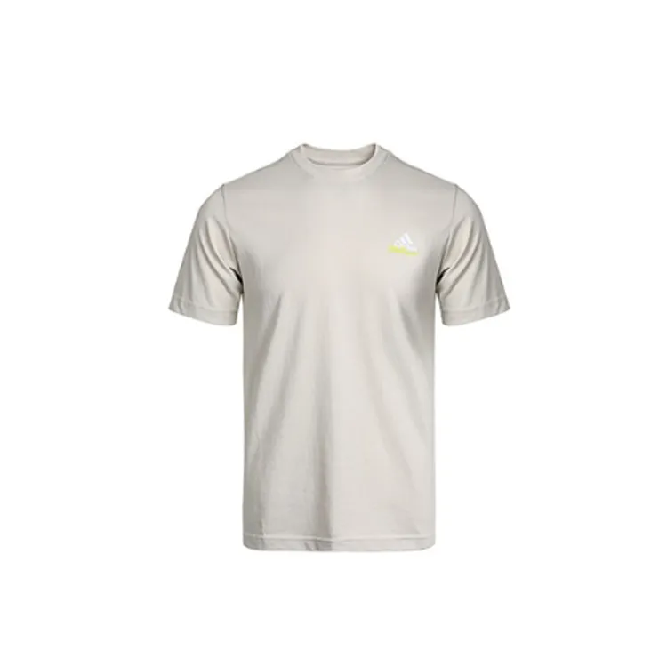 Adidas T-Shirts Men's Brown Crew Neck Moderate