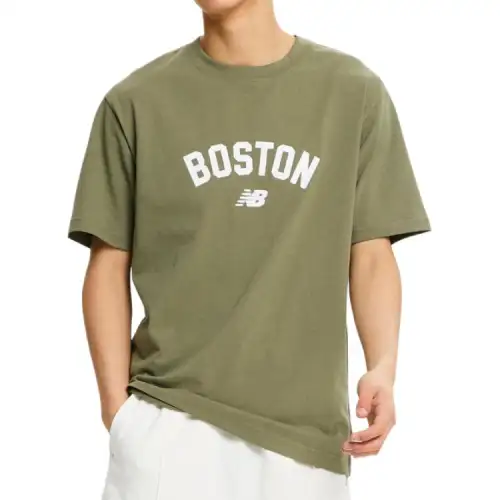 New Balance T Shirt Men's Gray Green