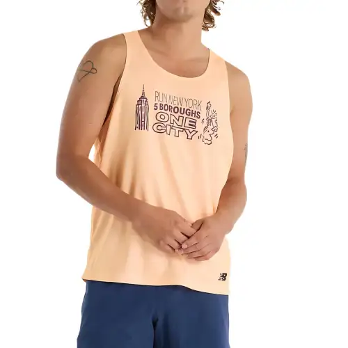 New Balance NYRR Tank Top Men's Orange PAE