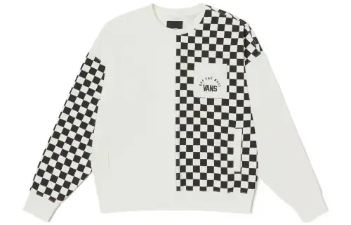 Vans Sweatshirts Unisex Ecru Crew Neck Moderate Regular