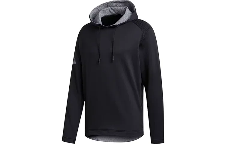 Adidas Sweatshirts Men's Black Hooded Moderate Straight Fit