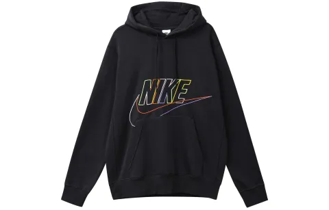 Nike Sweatshirts Men's Black Hooded Moderate Regular