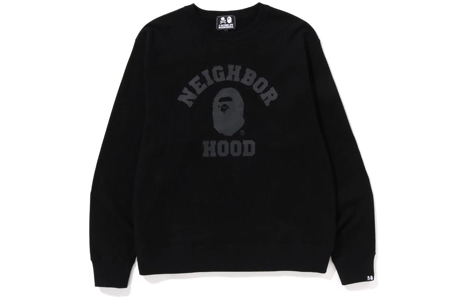 Свитшот A BATHING APE x NEIGHBORHOOD (черный)