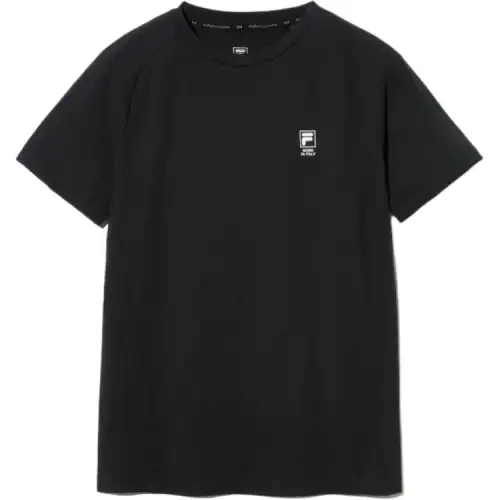 FILA T Shirts Unisex Black Crew Neck