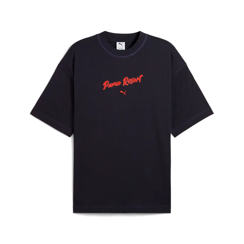 PUMA Playera Estampada Oversized Para Mujer Premium Essentials