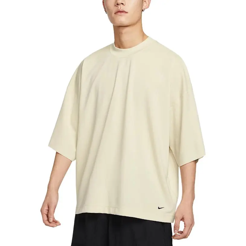 Nike Sportswear T Shirt Men's Light Khaki/Black