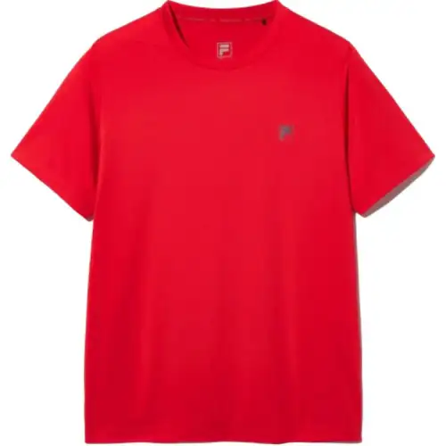 FILA T Shirts Unisex Red Crew Neck