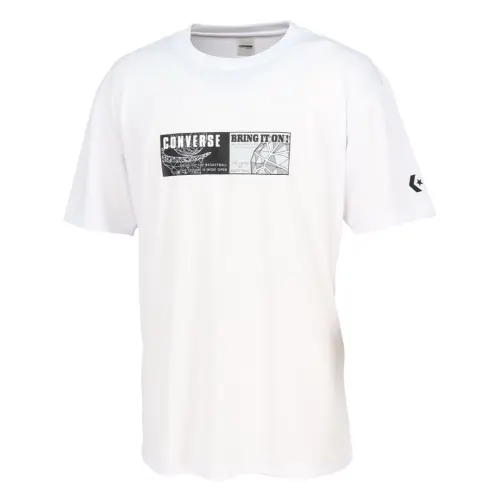 Converse T Shirts Unisex White Crew Neck Moderate