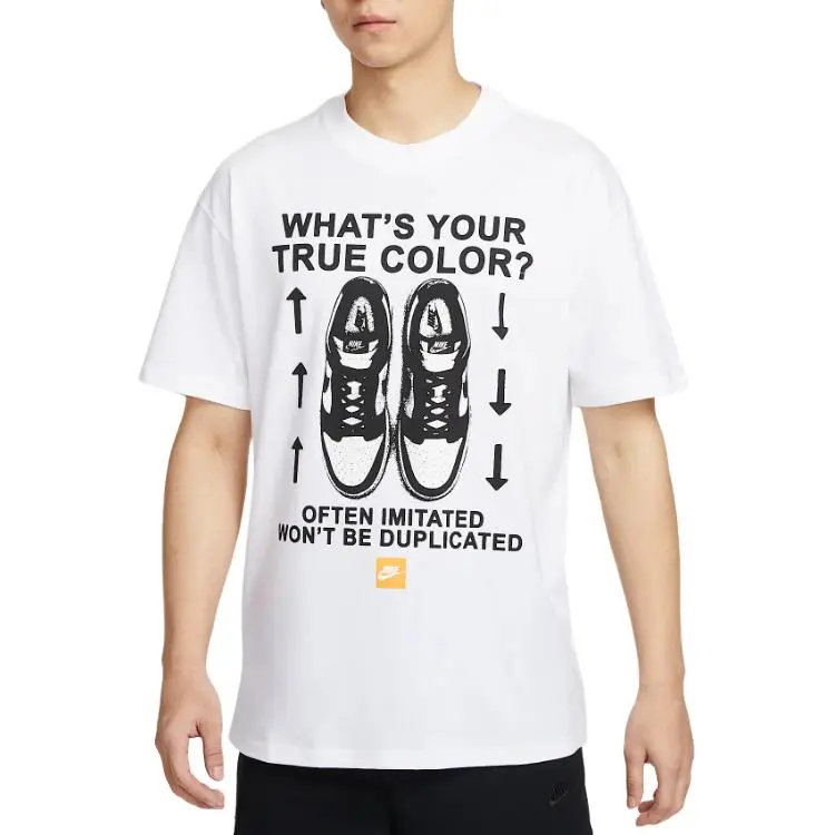 Nike T-Shirts Men's White Crew Neck
