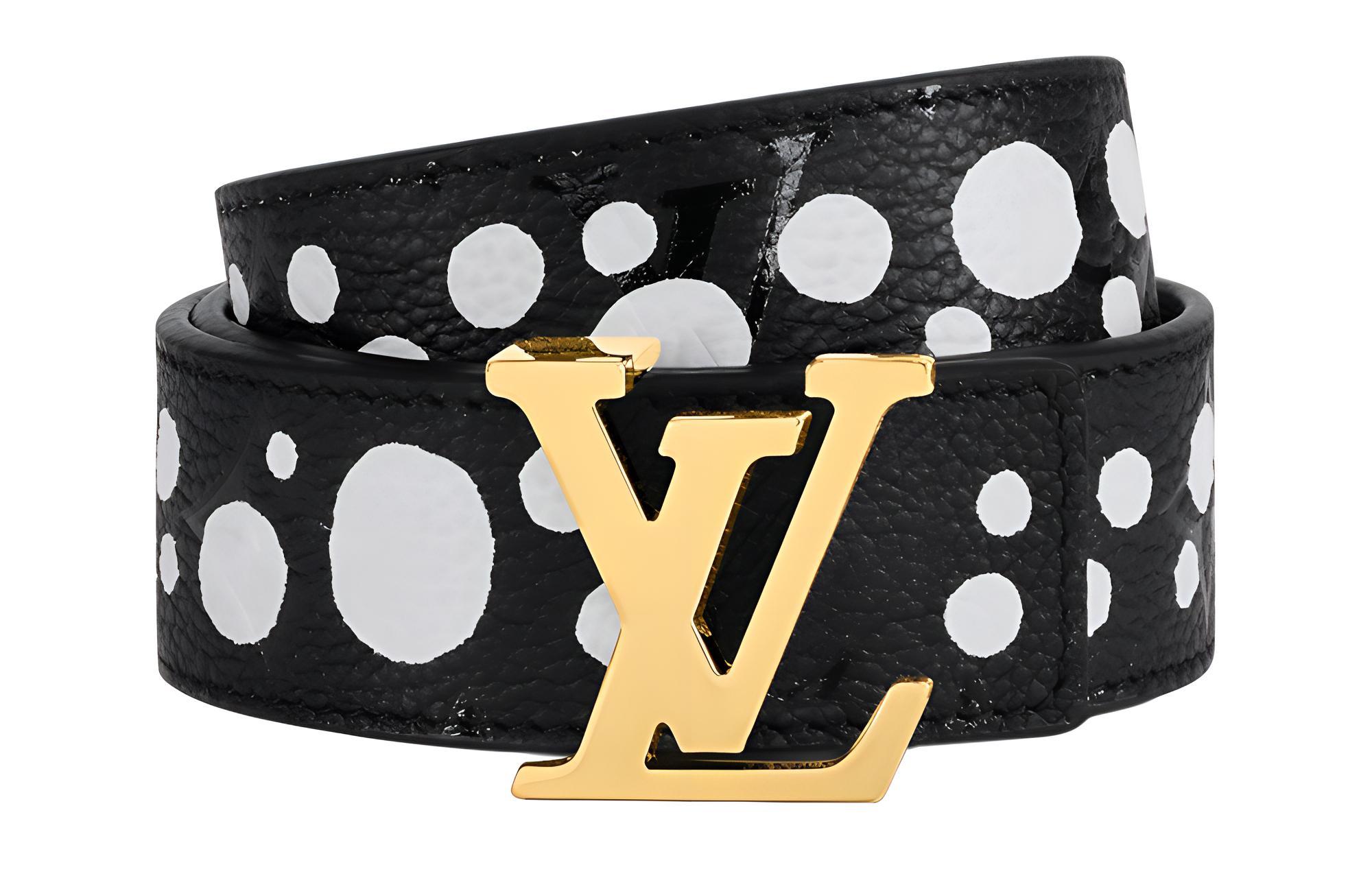 LOUIS VUITTON X Yayoi Kusama Lv Initiales 30mm Reversible Infinity Dots Belt