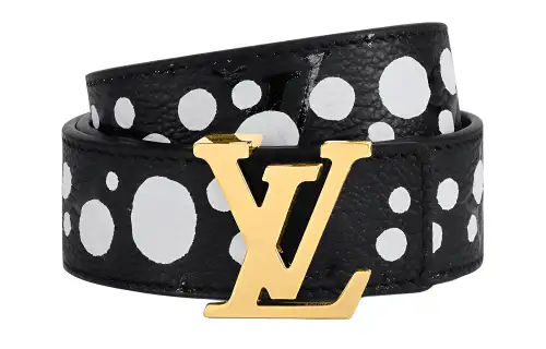 LOUIS VUITTON X Yayoi Kusama Lv Initiales 30mm Reversible Infinity Dots Belt