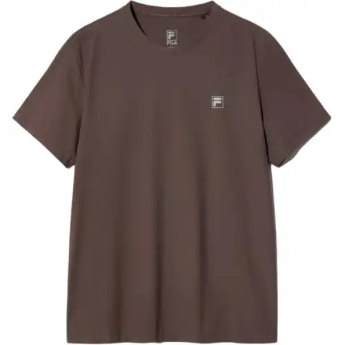 FILA T Shirts Unisex Brown Crew Neck