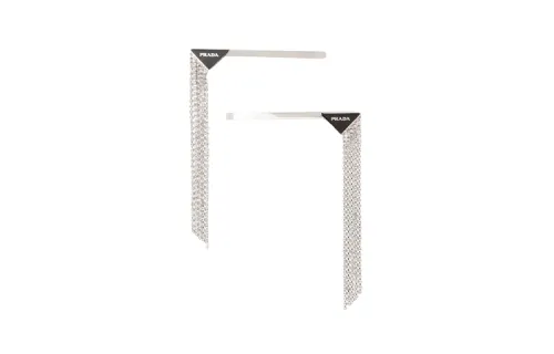 PRADA Embellished Triangle Hairpin Set