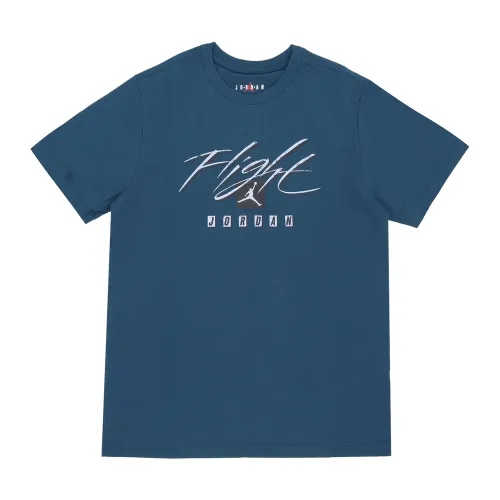 Jordan T Shirts Men's Blue Crew Neck Moderate