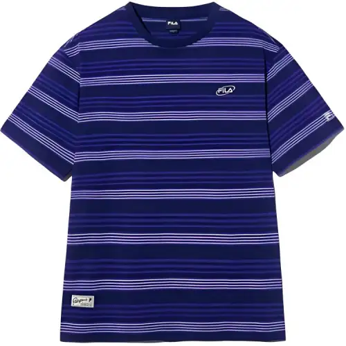 FILA T Shirts Unisex Dark Blue Crew Neck
