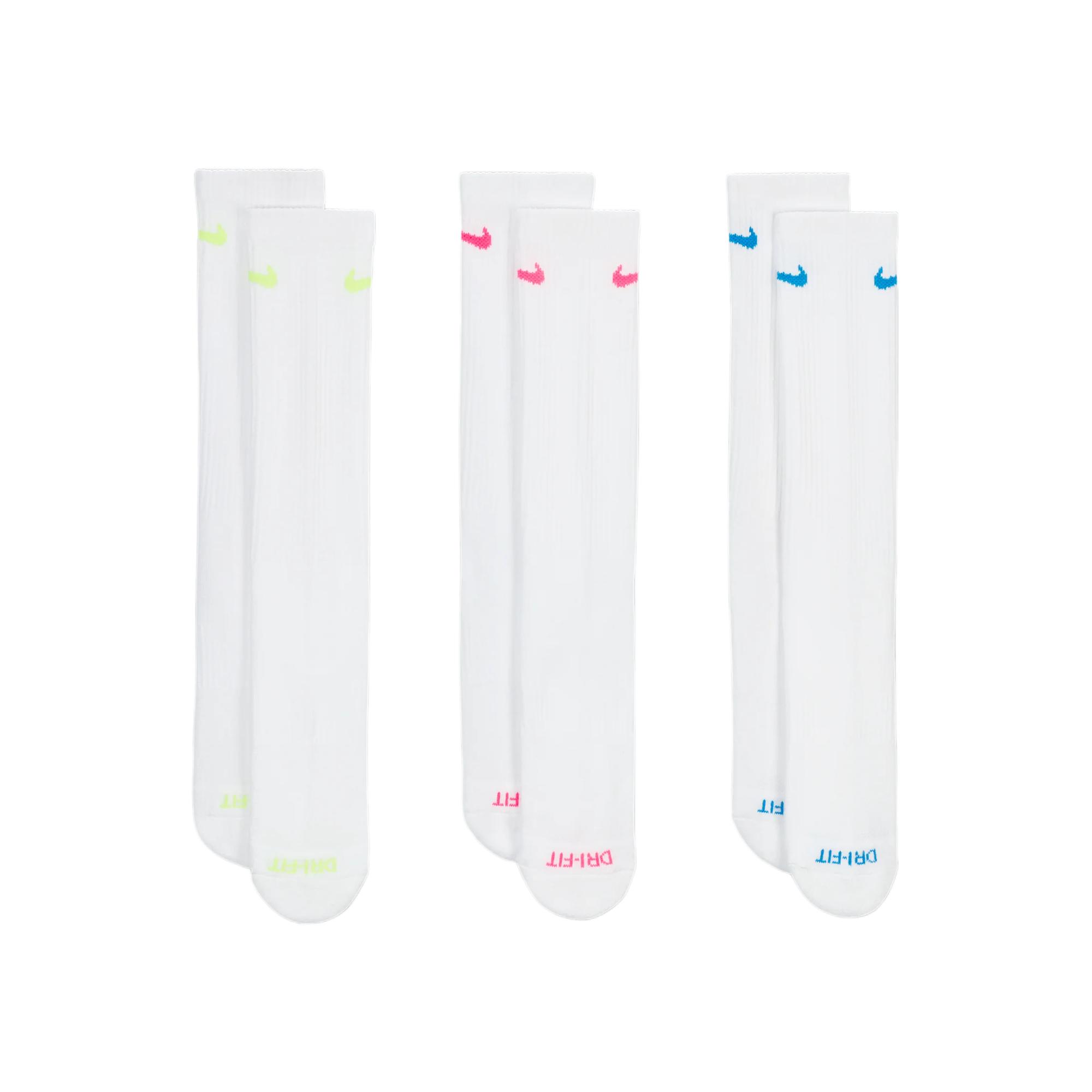 Nike Crew Socks Unisex 3 Pack Multicolor